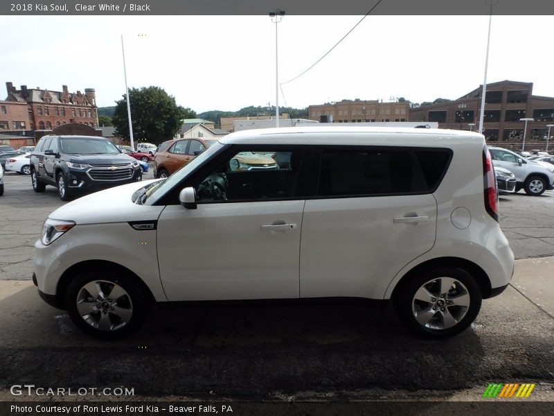 Clear White / Black 2018 Kia Soul