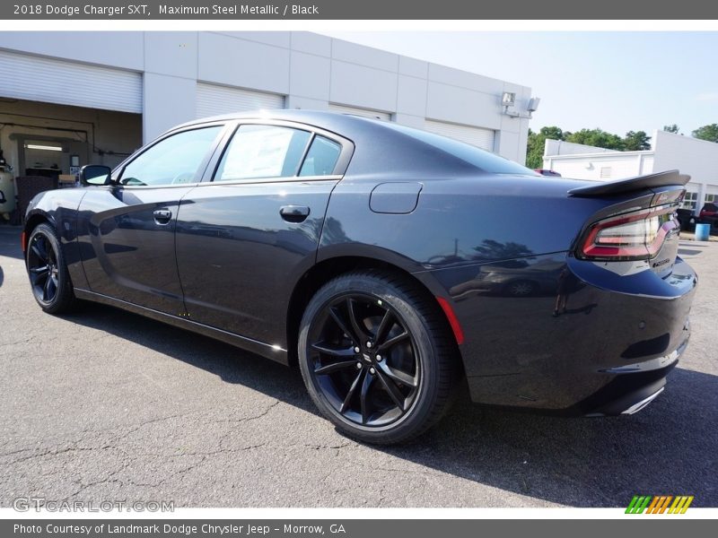 Maximum Steel Metallic / Black 2018 Dodge Charger SXT