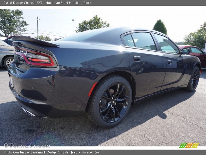 Maximum Steel Metallic / Black 2018 Dodge Charger SXT