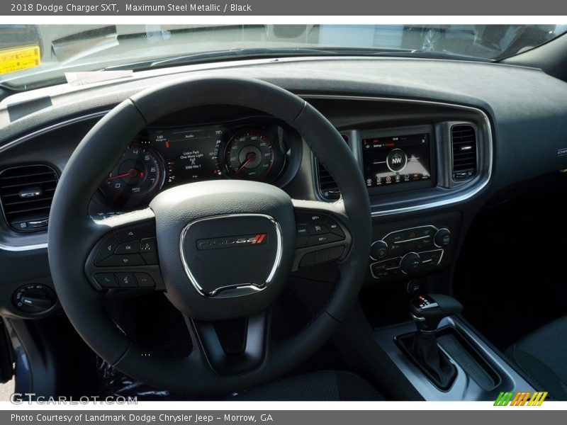 Maximum Steel Metallic / Black 2018 Dodge Charger SXT