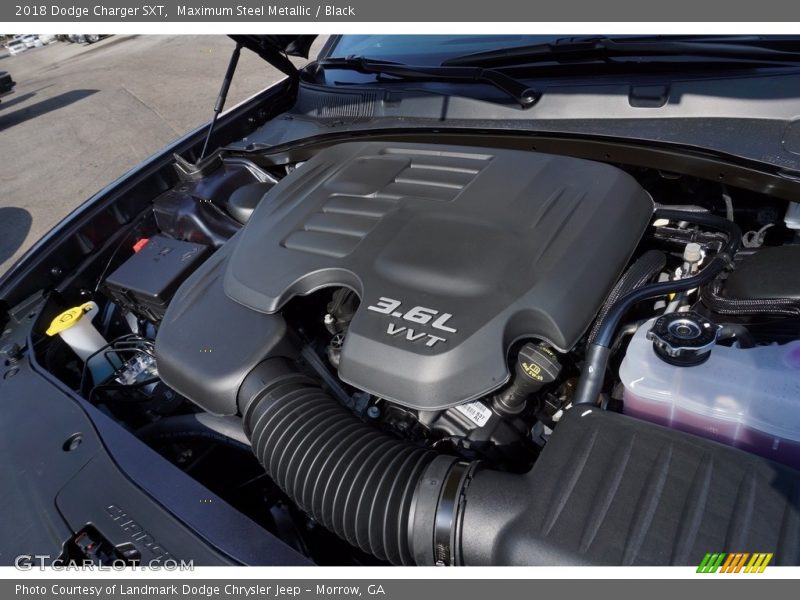 Maximum Steel Metallic / Black 2018 Dodge Charger SXT