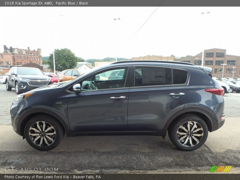 Pacific Blue / Black 2018 Kia Sportage EX AWD