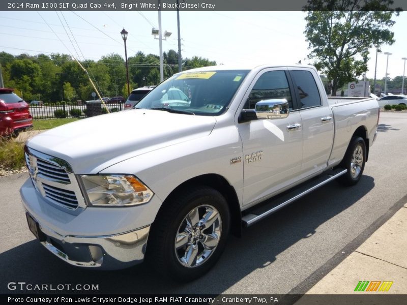 Bright White / Black/Diesel Gray 2014 Ram 1500 SLT Quad Cab 4x4