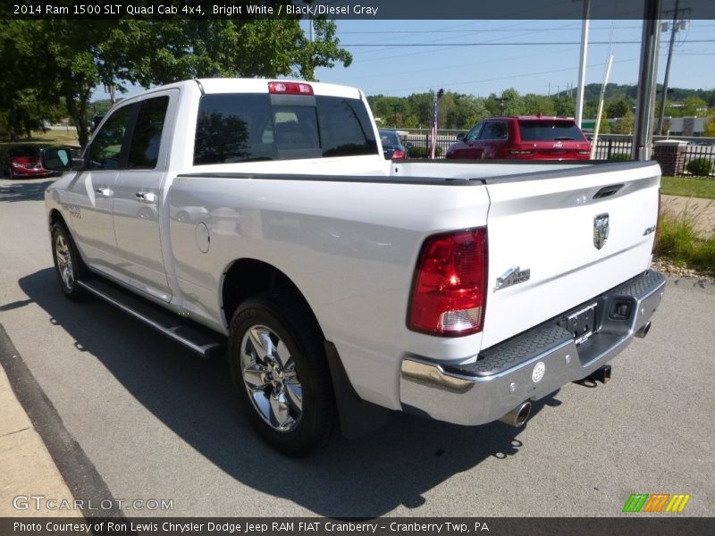 Bright White / Black/Diesel Gray 2014 Ram 1500 SLT Quad Cab 4x4
