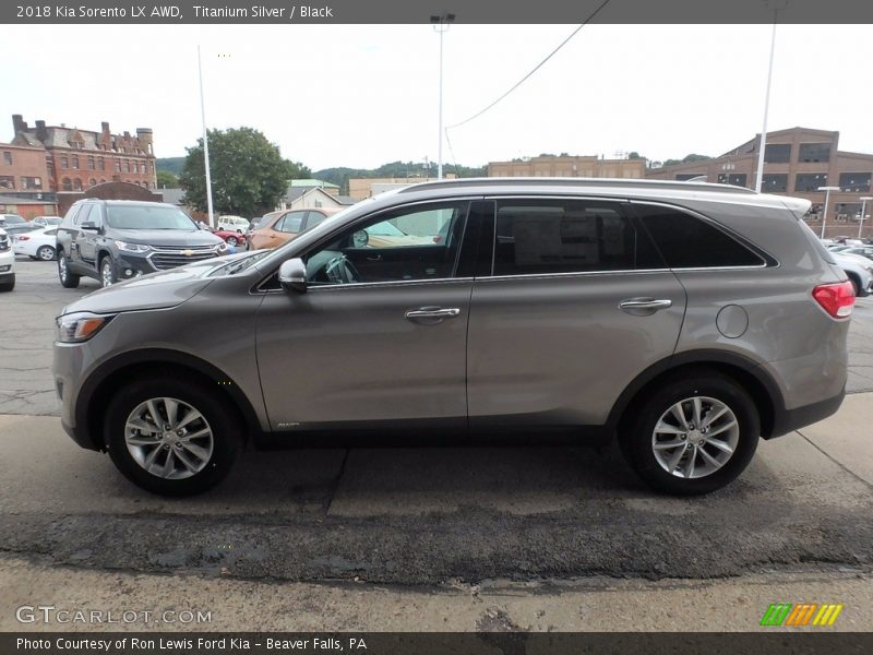 Titanium Silver / Black 2018 Kia Sorento LX AWD