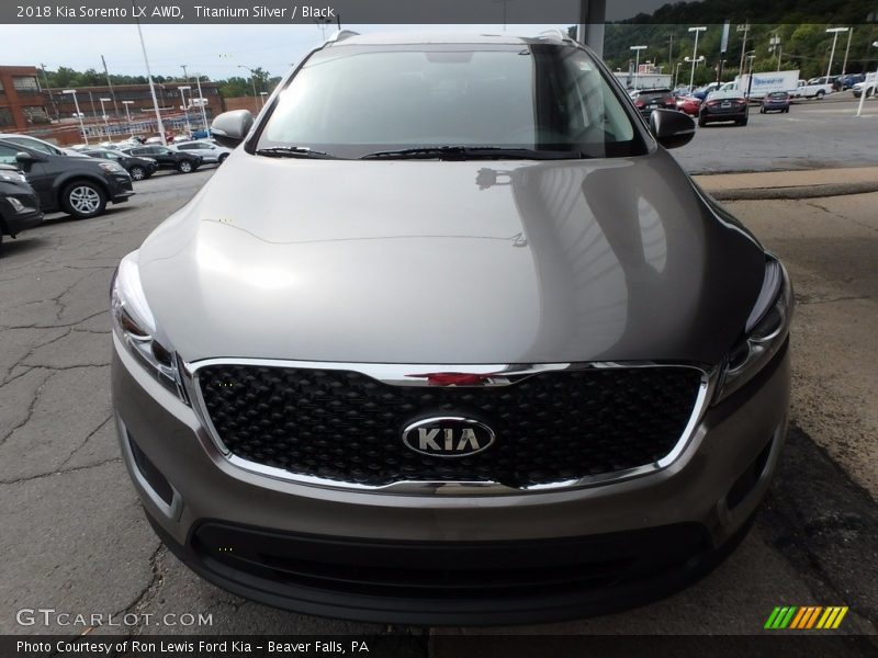 Titanium Silver / Black 2018 Kia Sorento LX AWD