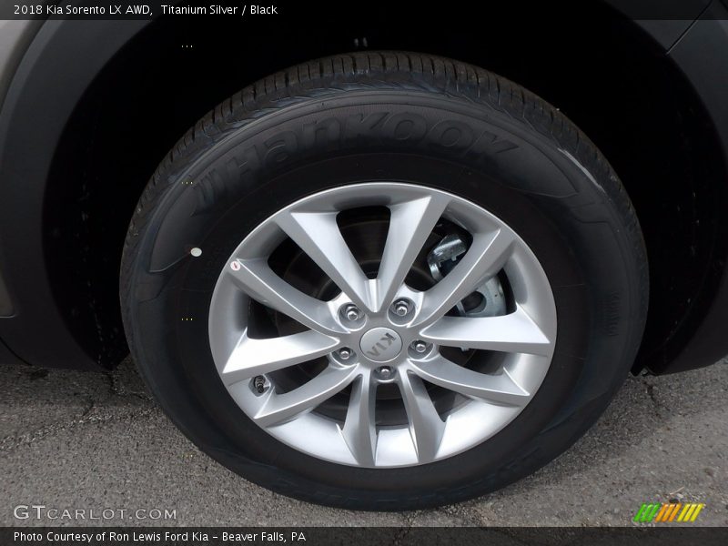 Titanium Silver / Black 2018 Kia Sorento LX AWD