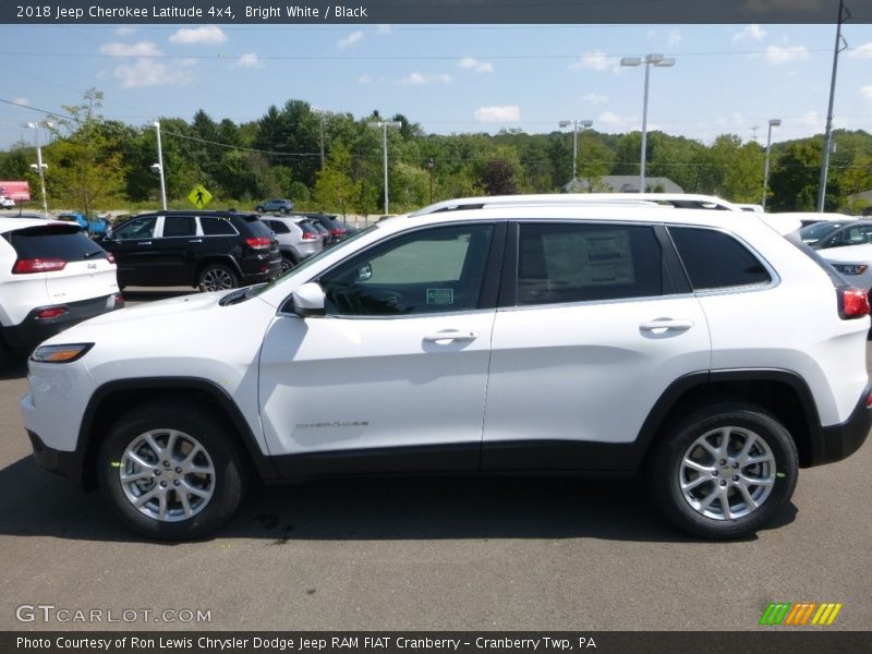 Bright White / Black 2018 Jeep Cherokee Latitude 4x4