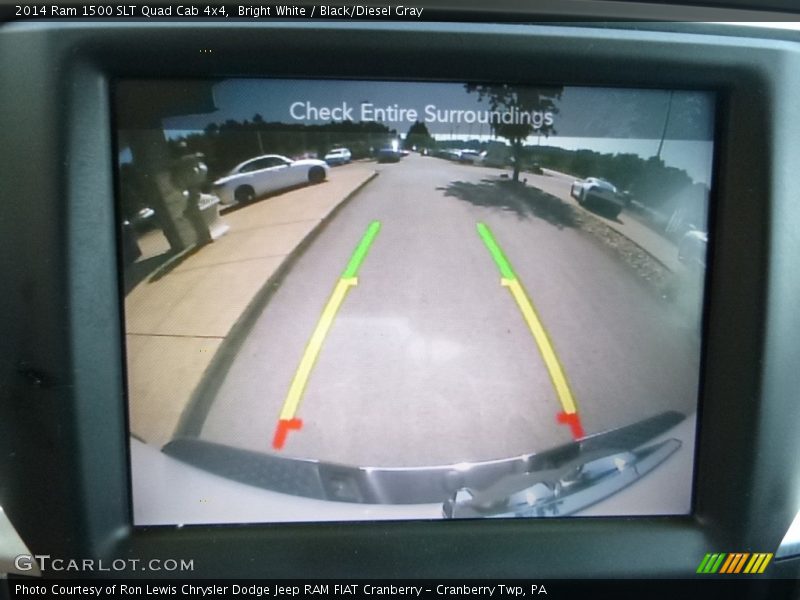 Bright White / Black/Diesel Gray 2014 Ram 1500 SLT Quad Cab 4x4