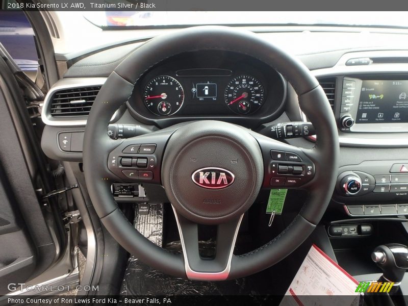 Titanium Silver / Black 2018 Kia Sorento LX AWD