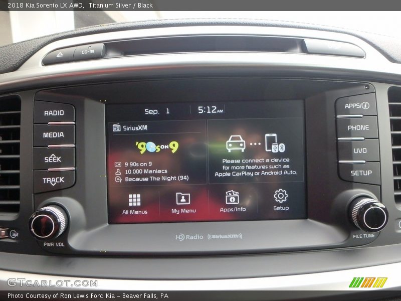 Titanium Silver / Black 2018 Kia Sorento LX AWD