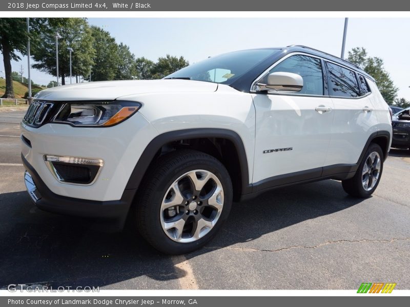 White / Black 2018 Jeep Compass Limited 4x4