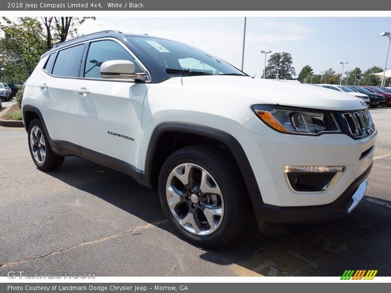 White / Black 2018 Jeep Compass Limited 4x4