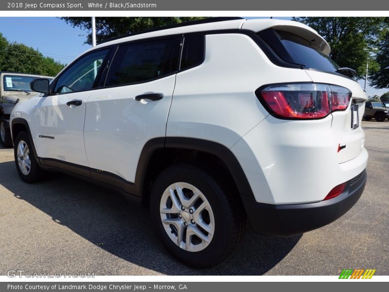 White / Black/Sandstorm 2018 Jeep Compass Sport