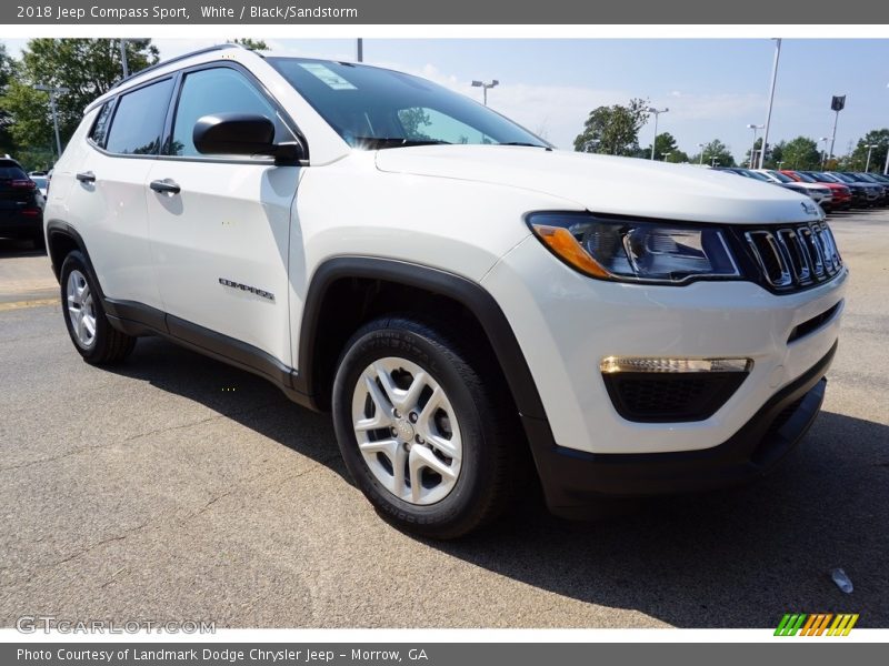 White / Black/Sandstorm 2018 Jeep Compass Sport