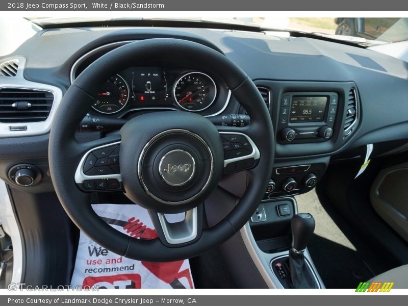 White / Black/Sandstorm 2018 Jeep Compass Sport
