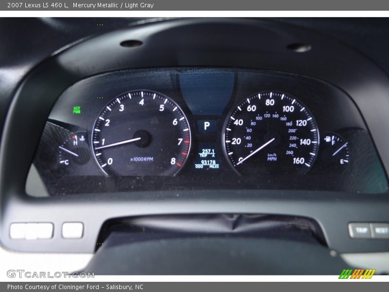 Mercury Metallic / Light Gray 2007 Lexus LS 460 L