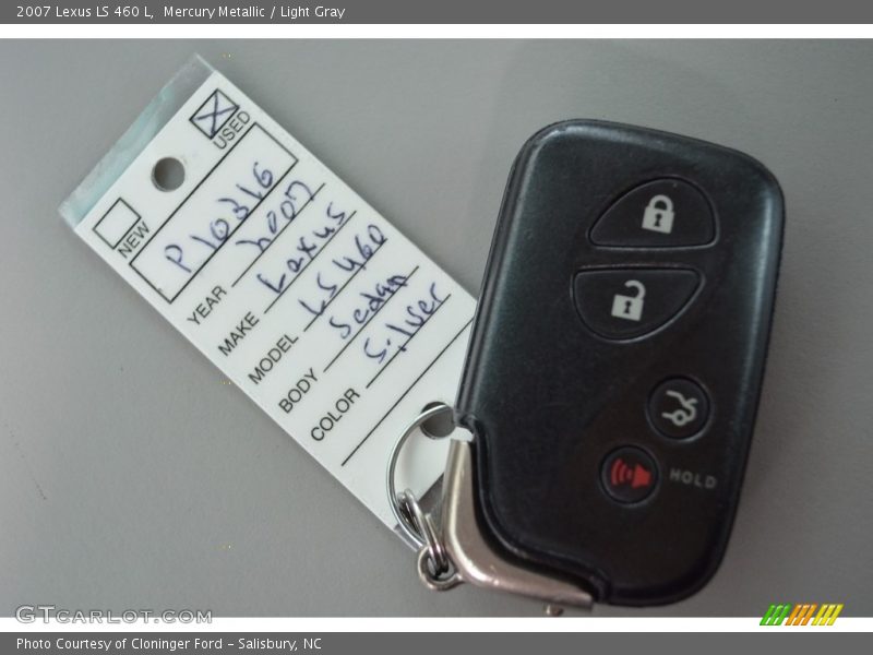 Mercury Metallic / Light Gray 2007 Lexus LS 460 L