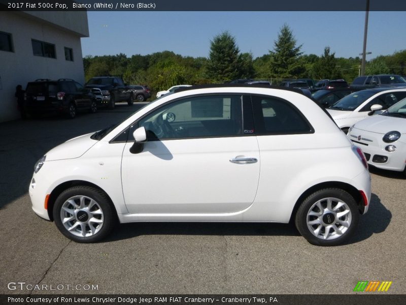 Bianco (White) / Nero (Black) 2017 Fiat 500c Pop