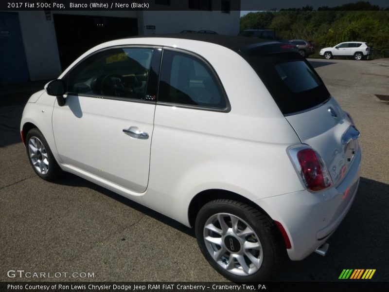 Bianco (White) / Nero (Black) 2017 Fiat 500c Pop