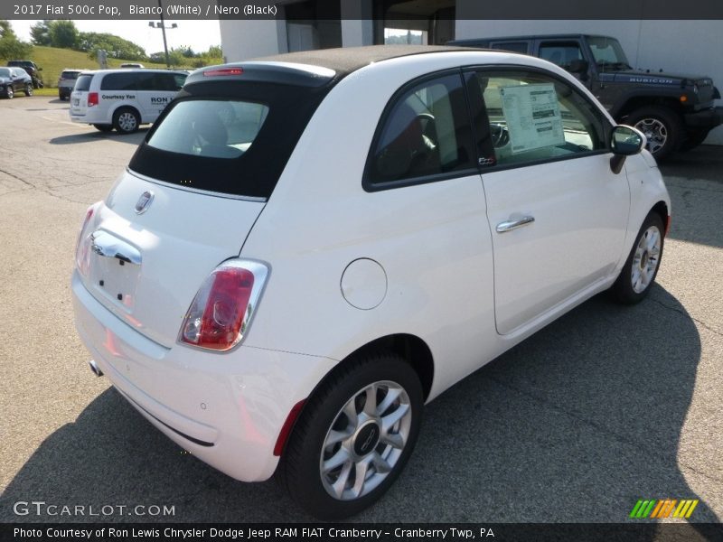 Bianco (White) / Nero (Black) 2017 Fiat 500c Pop
