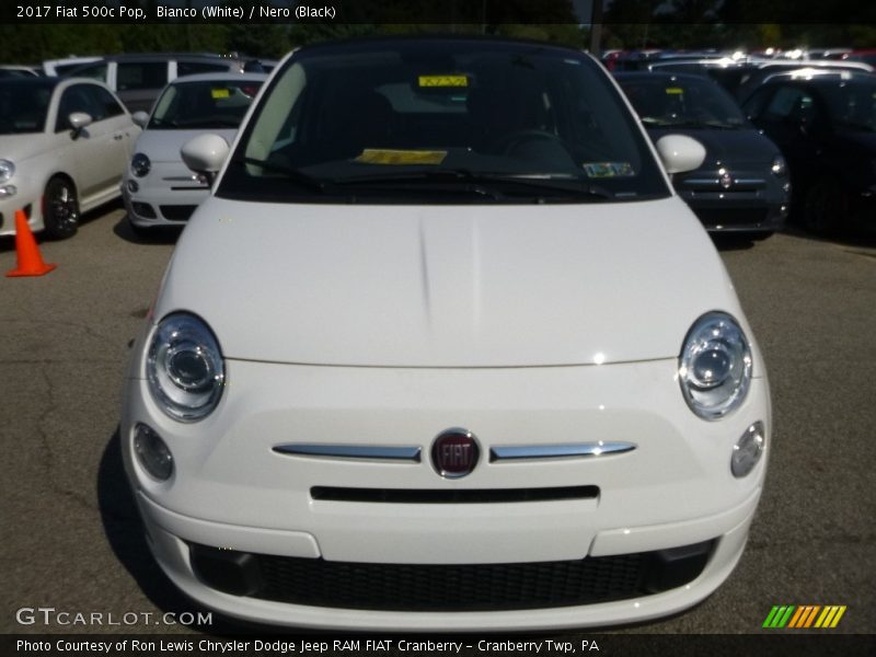 Bianco (White) / Nero (Black) 2017 Fiat 500c Pop