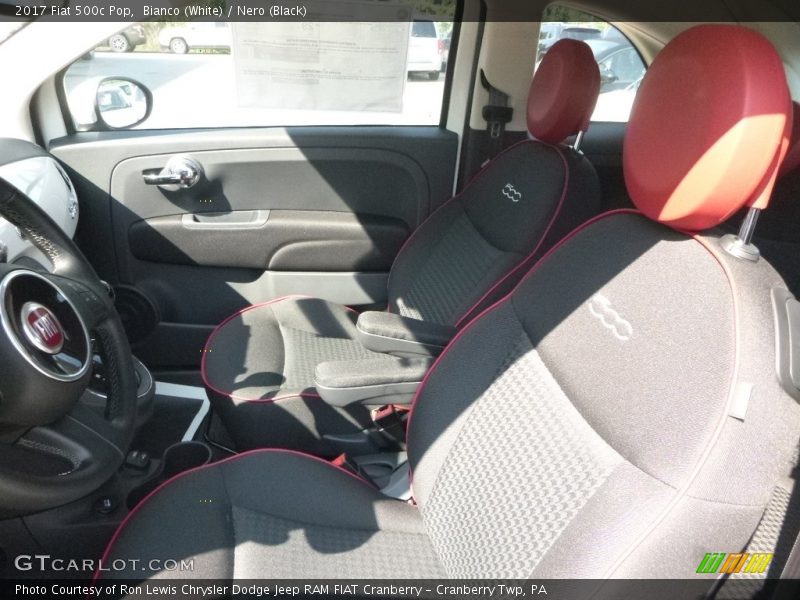 Bianco (White) / Nero (Black) 2017 Fiat 500c Pop