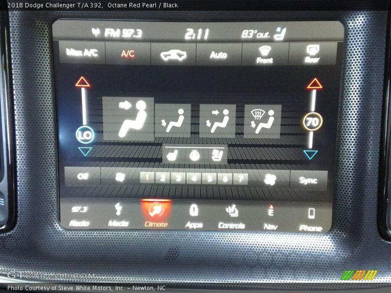 Octane Red Pearl / Black 2018 Dodge Challenger T/A 392