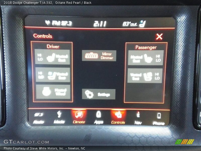 Octane Red Pearl / Black 2018 Dodge Challenger T/A 392