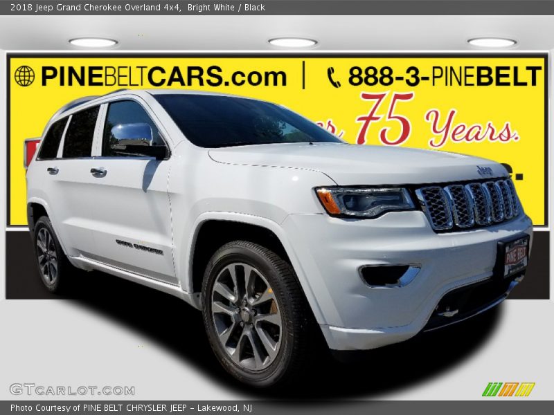 Bright White / Black 2018 Jeep Grand Cherokee Overland 4x4