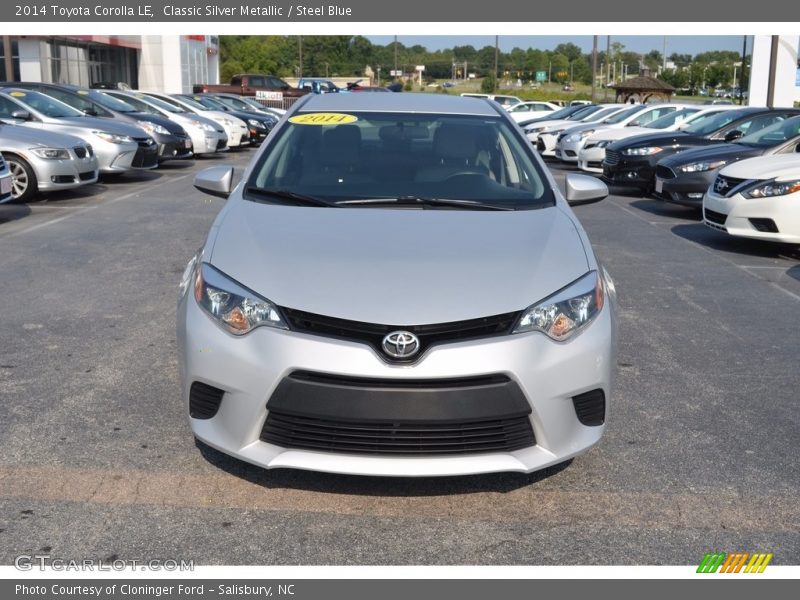 Classic Silver Metallic / Steel Blue 2014 Toyota Corolla LE