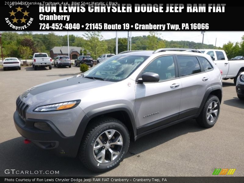 Billet Silver Metallic / Black 2018 Jeep Cherokee Trailhawk 4x4