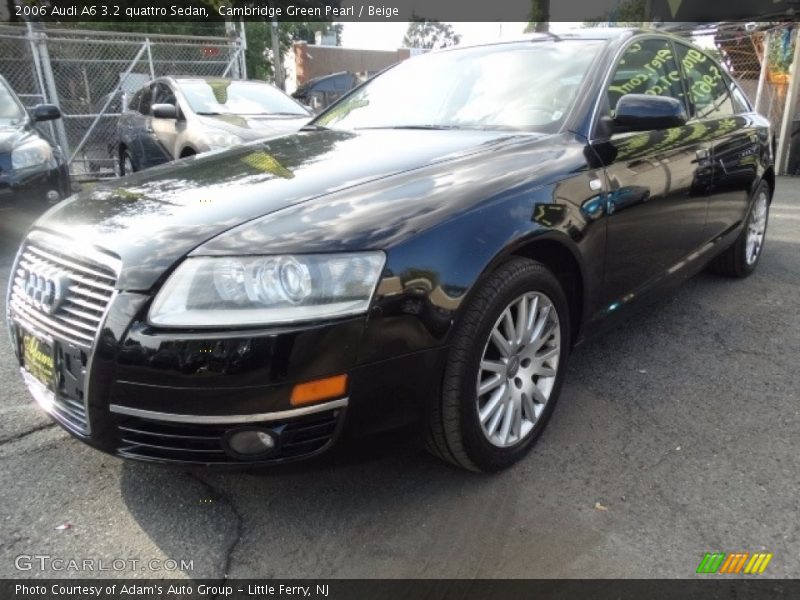 Cambridge Green Pearl / Beige 2006 Audi A6 3.2 quattro Sedan