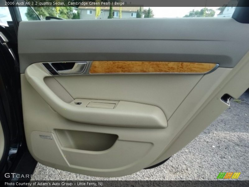Cambridge Green Pearl / Beige 2006 Audi A6 3.2 quattro Sedan