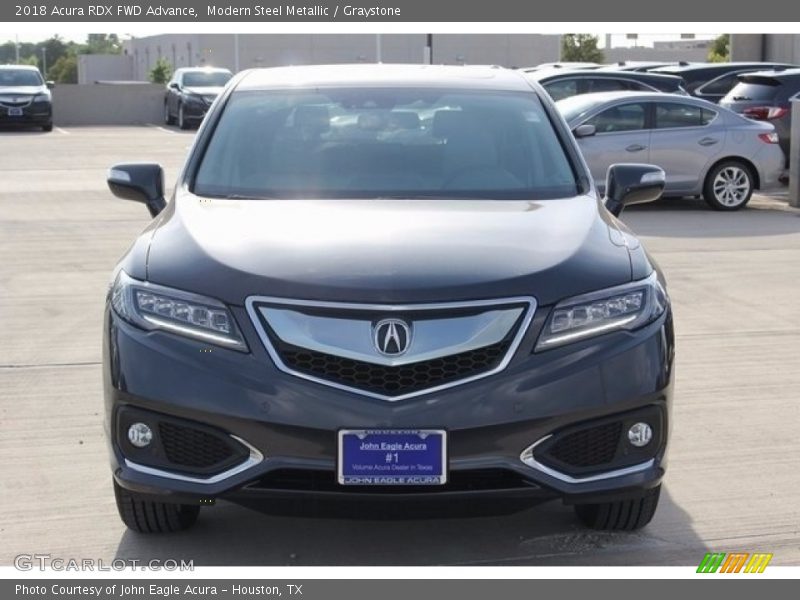 Modern Steel Metallic / Graystone 2018 Acura RDX FWD Advance