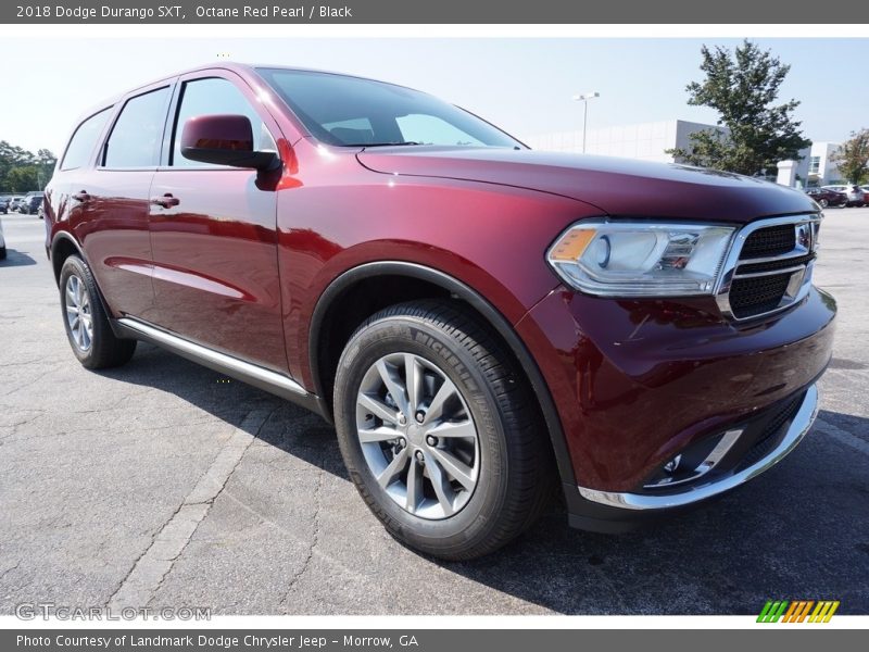 Octane Red Pearl / Black 2018 Dodge Durango SXT