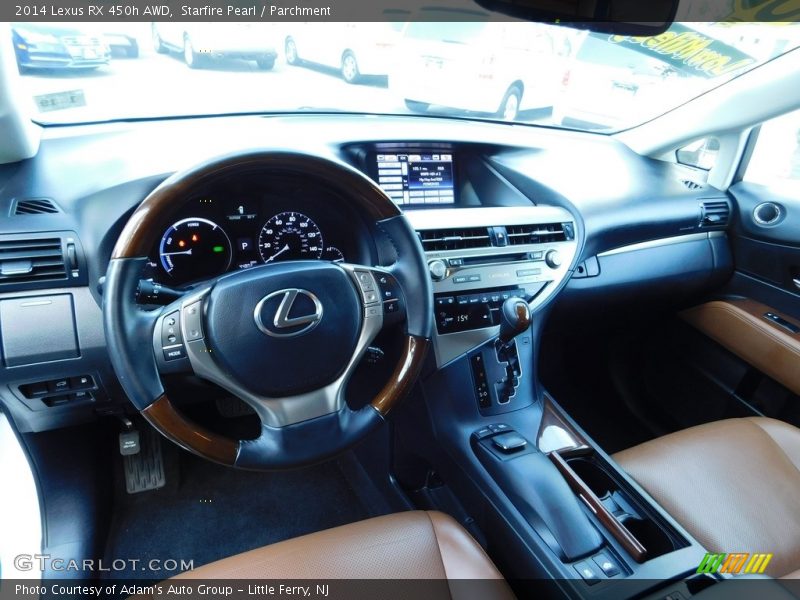 Starfire Pearl / Parchment 2014 Lexus RX 450h AWD