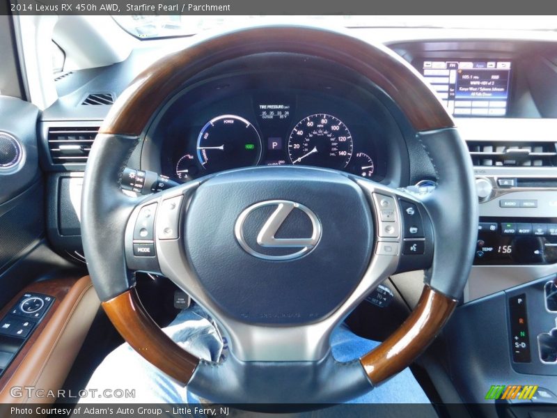 Starfire Pearl / Parchment 2014 Lexus RX 450h AWD