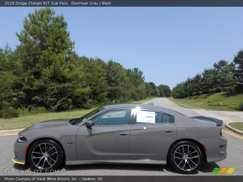 Destroyer Gray / Black 2018 Dodge Charger R/T Scat Pack