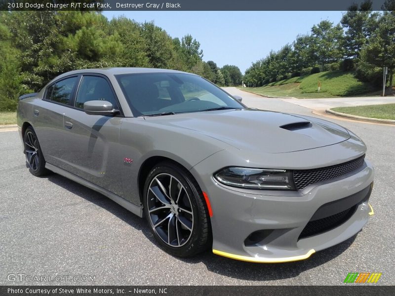 Destroyer Gray / Black 2018 Dodge Charger R/T Scat Pack