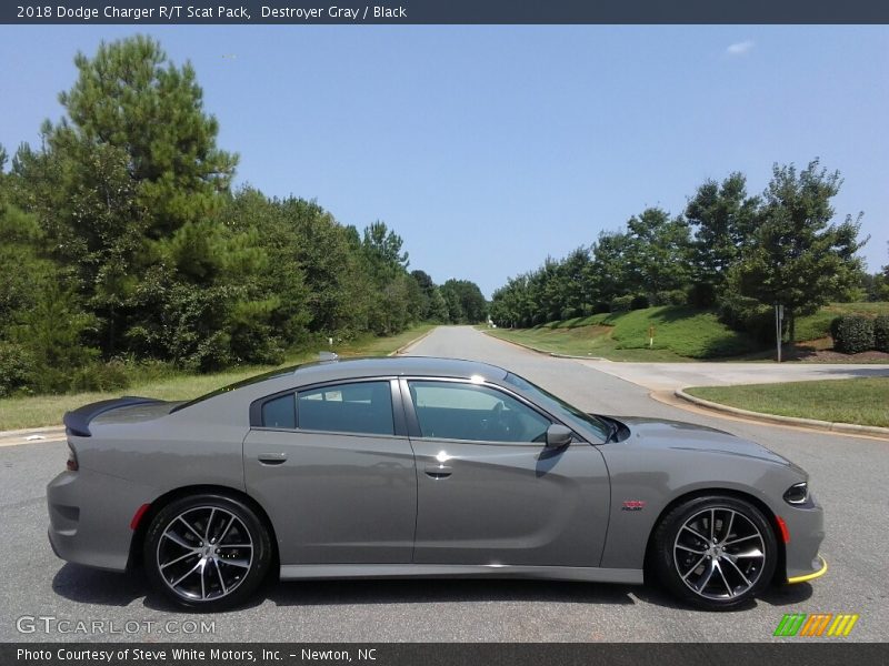 Destroyer Gray / Black 2018 Dodge Charger R/T Scat Pack