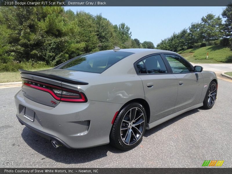 Destroyer Gray / Black 2018 Dodge Charger R/T Scat Pack