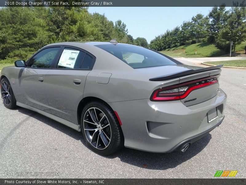 Destroyer Gray / Black 2018 Dodge Charger R/T Scat Pack