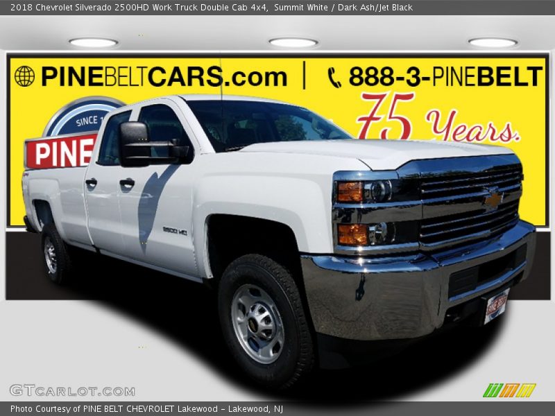 Summit White / Dark Ash/Jet Black 2018 Chevrolet Silverado 2500HD Work Truck Double Cab 4x4