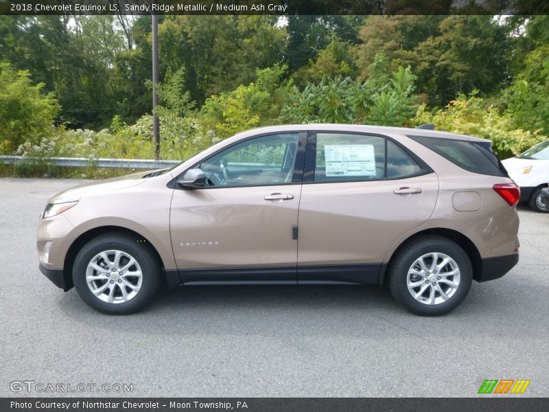 Sandy Ridge Metallic / Medium Ash Gray 2018 Chevrolet Equinox LS