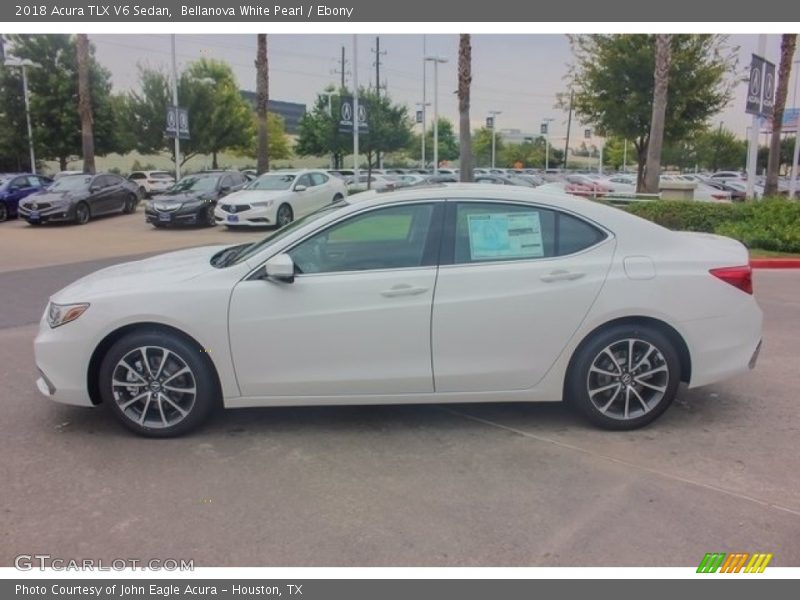 Bellanova White Pearl / Ebony 2018 Acura TLX V6 Sedan