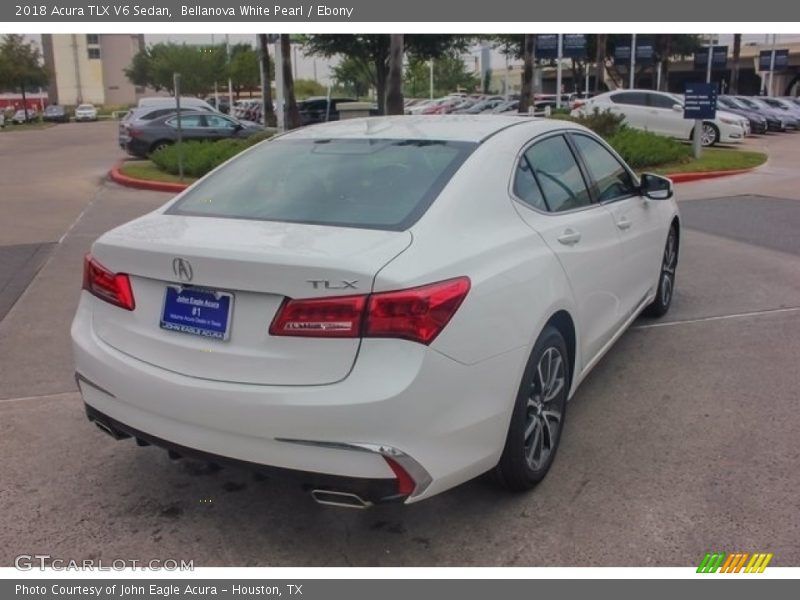 Bellanova White Pearl / Ebony 2018 Acura TLX V6 Sedan