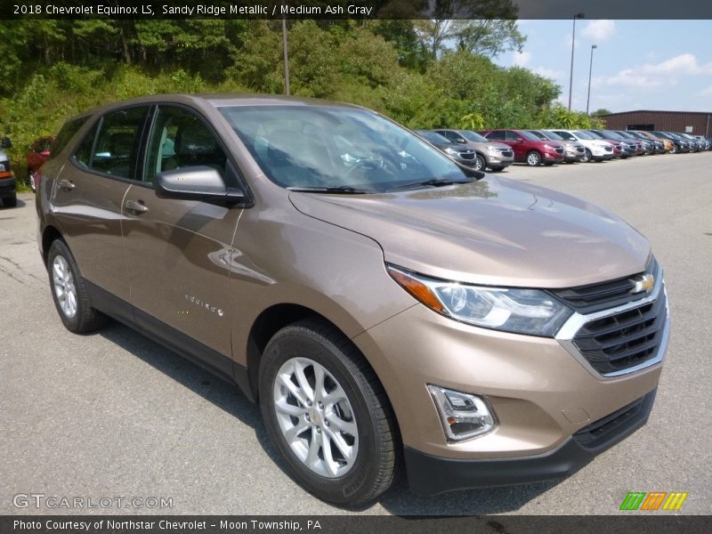 Sandy Ridge Metallic / Medium Ash Gray 2018 Chevrolet Equinox LS