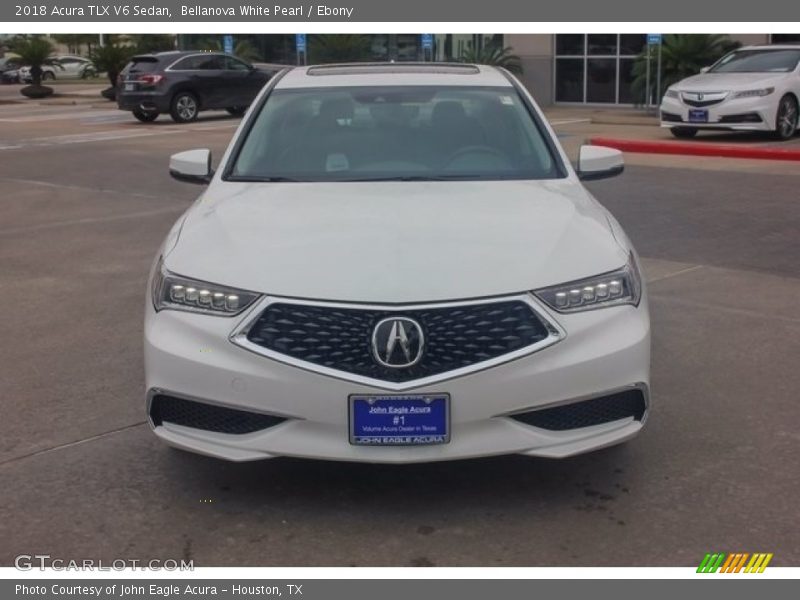 Bellanova White Pearl / Ebony 2018 Acura TLX V6 Sedan