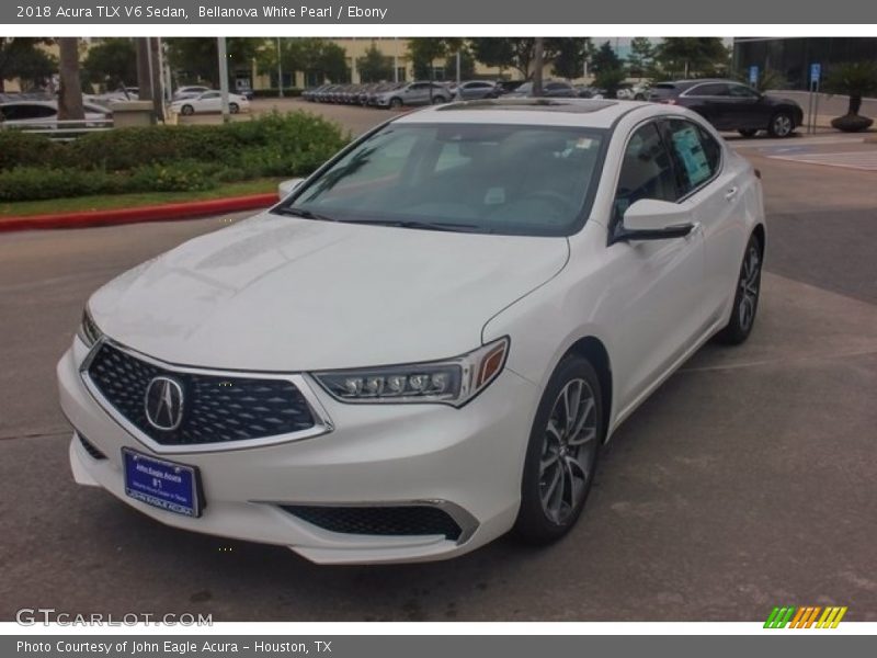 Bellanova White Pearl / Ebony 2018 Acura TLX V6 Sedan